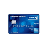Payback American Express Kredi Kartı, Sayılar ve CHIP ile Mavi Tasarım.