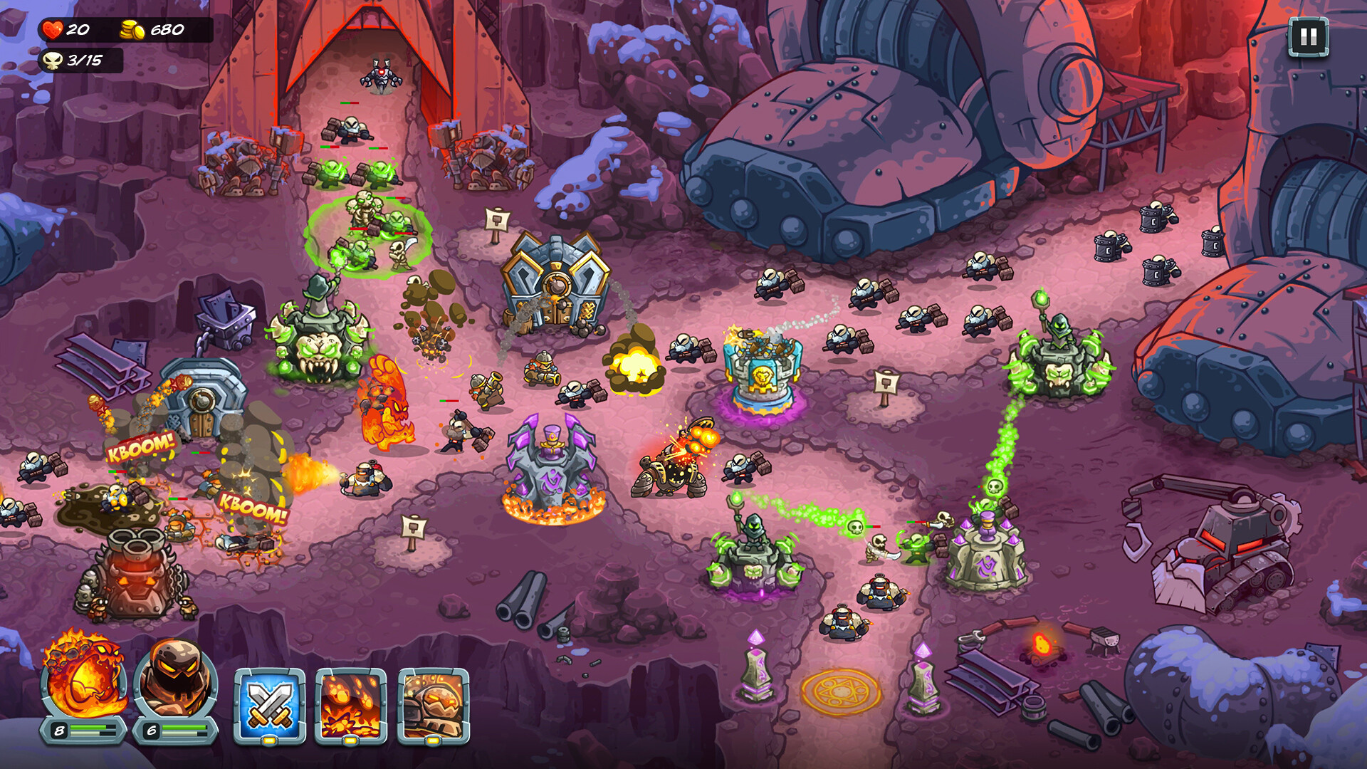 Kingdom Rush 5 İttifak DLC Devasa Cüce - Kule Savunma Stratejisi Oyununda Bir Görev.