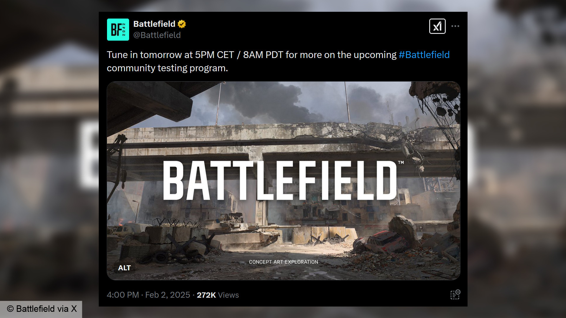 Battlefield-Topluluk-Test-Program-New-Game-2025-Ea-Dice-FPS Battlefield Sosyal Medya Postası -