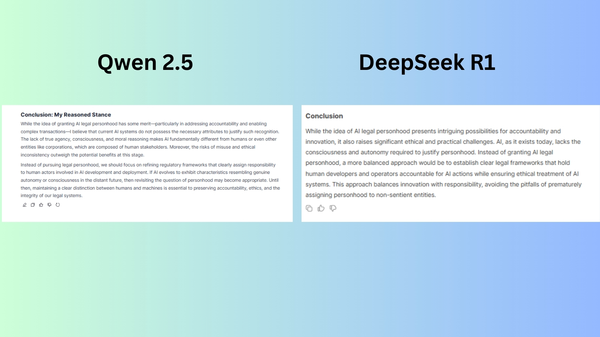 Qwen 2.5 vs Deepseek ekran görüntüsü
