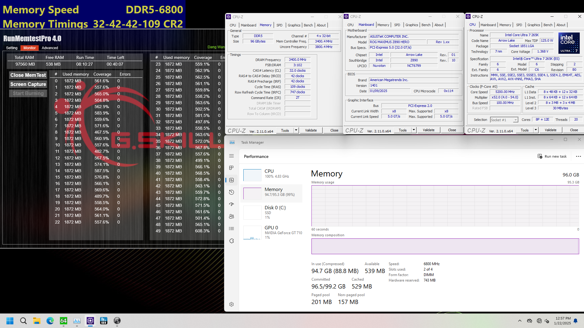 G.Skill DDR5-6800 CL32 ve DDR5-6400 CL28 Bellek Testi