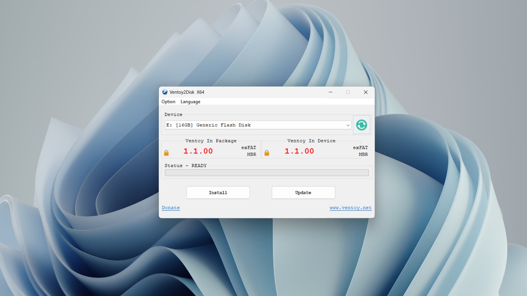Windows 11'de çalışıyor.
