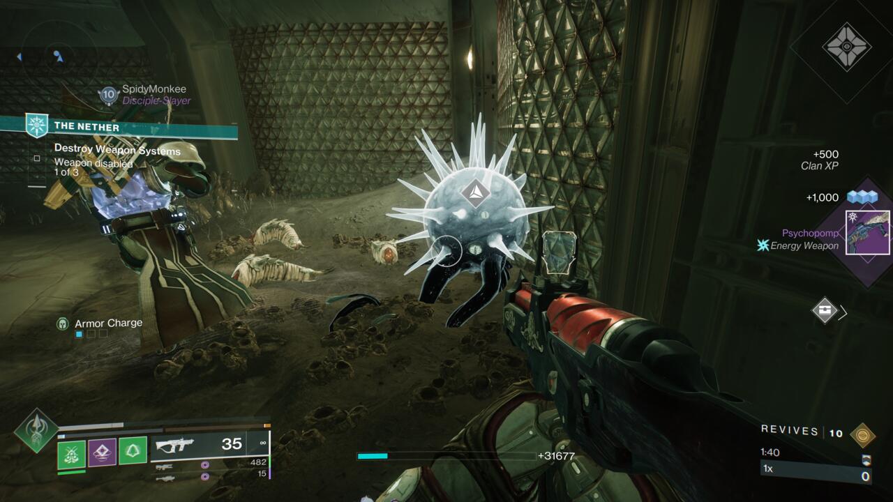 Destiny 2'de geçici metastazlı essentia düğümü