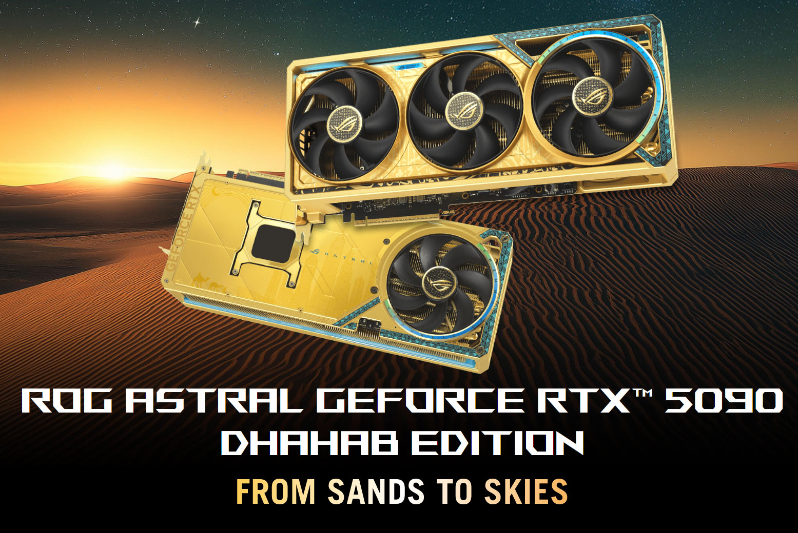 Asus Rog Astral GeForce RTX 5090 Dhahab OC Edition Grafik Kartı