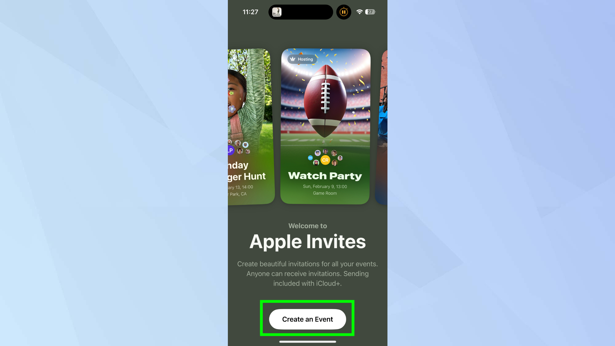 Apple Davetler Bir Etkinlik Oluşturma