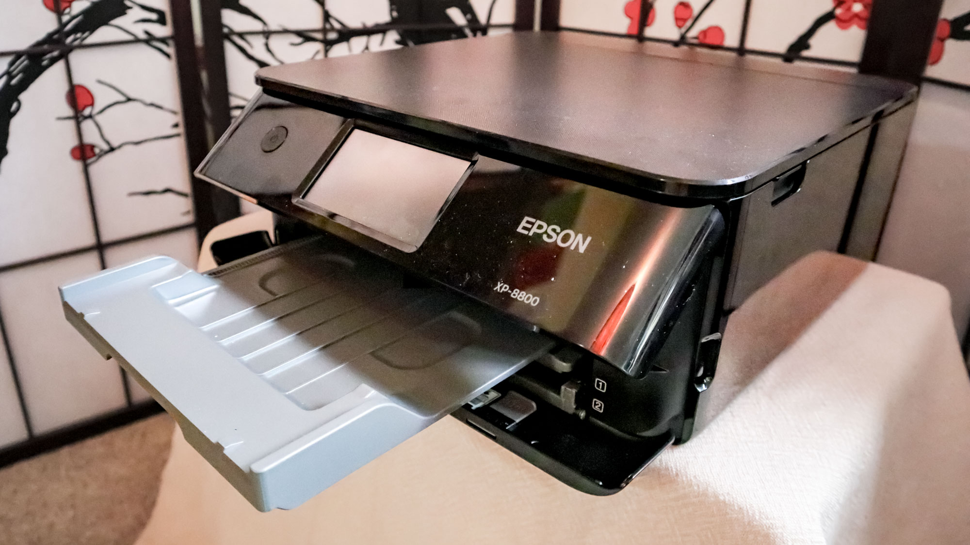 Epson İfade Fotoğrafı XP-8800 İnceleme Birimi Masada