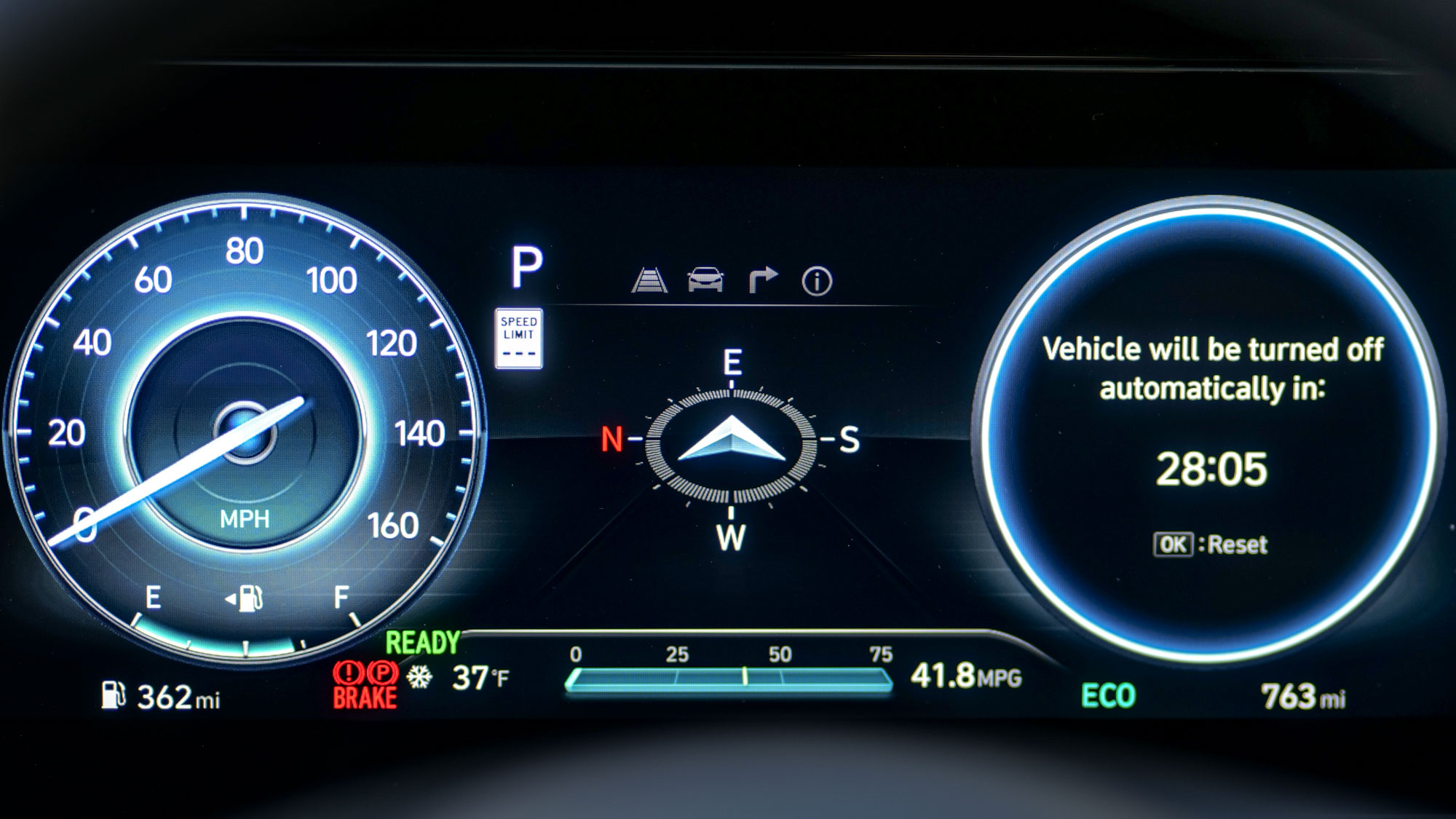 2025 Hyundai Elantra Hybrid Limited Küme Ekranı.