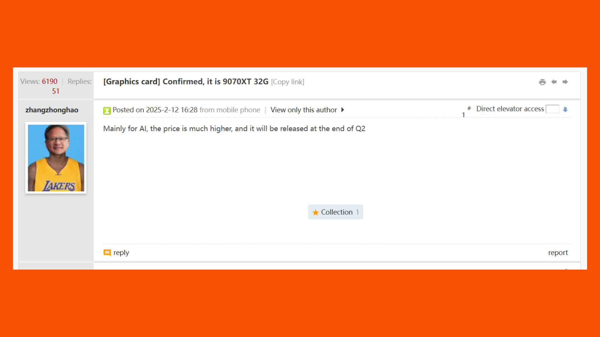 Chiphell-RX-9070XT-32GB-SECONE-RUMOR-POST Chiphell RX 9070 XT 32GB İkinci Söylenti Postası