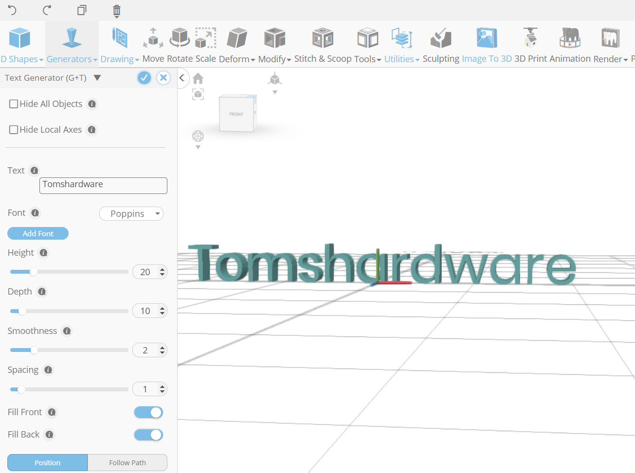 Metin 3D modele nasıl dönüştürülür