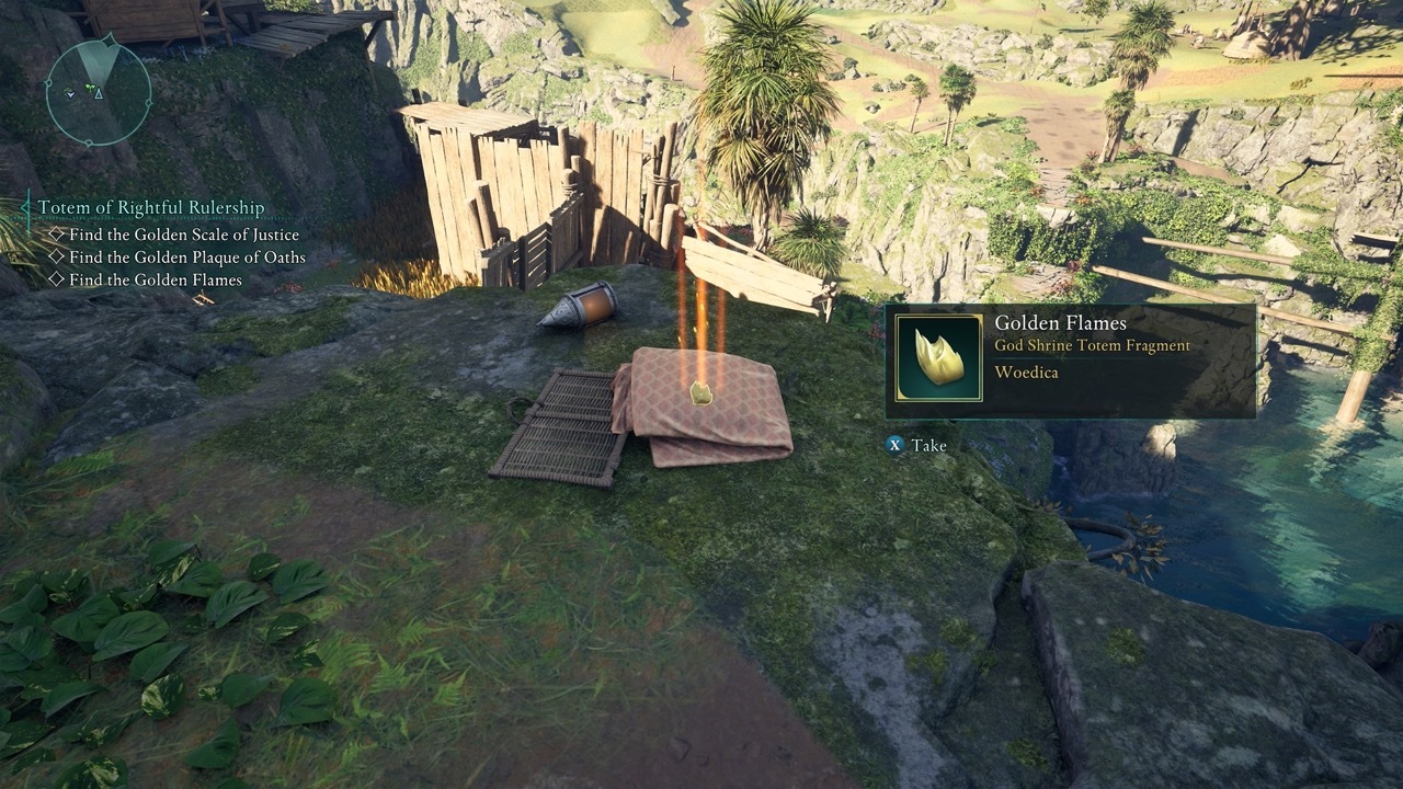 Totem parçası, dawnshore'a bakan bu çıkıntıda bulunabilir.