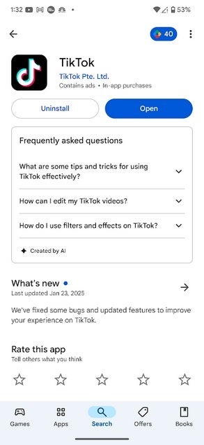 Tiktok listesi Google Play Store'a geri döner. | Image Credit -Phonearena - Tiktok'a tekrar hoş geldiniz! Uygulama için liste App Store ve Play Store'a geri döner