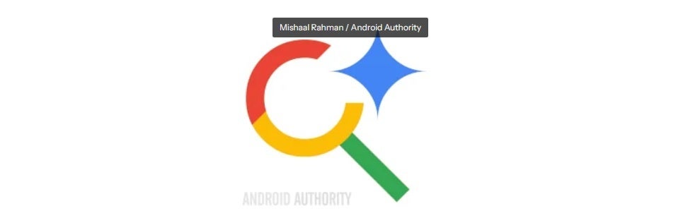 Bu, Gemini AI yıldızı eklenerek arama için büyüteç simgesine benzeyen AI modu simgesidir. } Image Credit -Android Authority - Pixel kullanıcıları, ana ekrandan cevap almak için Google Search'in AI modu ile yakında sohbet edecek