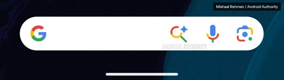 Pixel ana ekranının altındaki arama çubuğu, AI moduna bir kısayol içerir. | Image Credit -Android Authority - Pixel kullanıcıları, ana ekrandan cevap almak için Google Search'in AI Modu ile yakında sohbet edecek