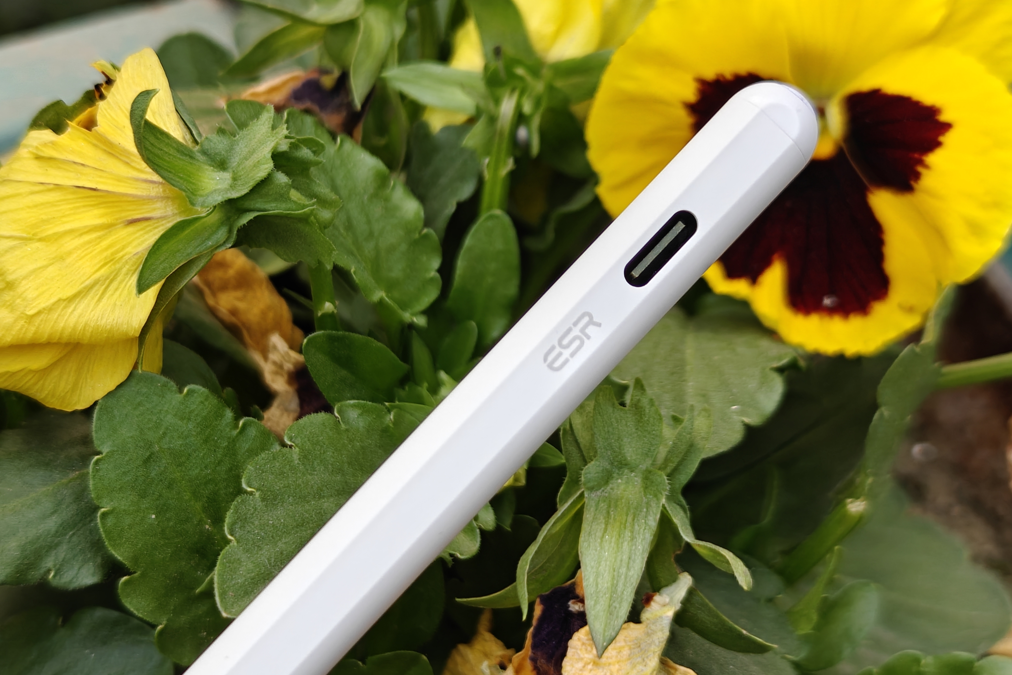 ESR GEO Dijital Kalemindeki USB-C bağlantı noktasının görünümünü kapatın.