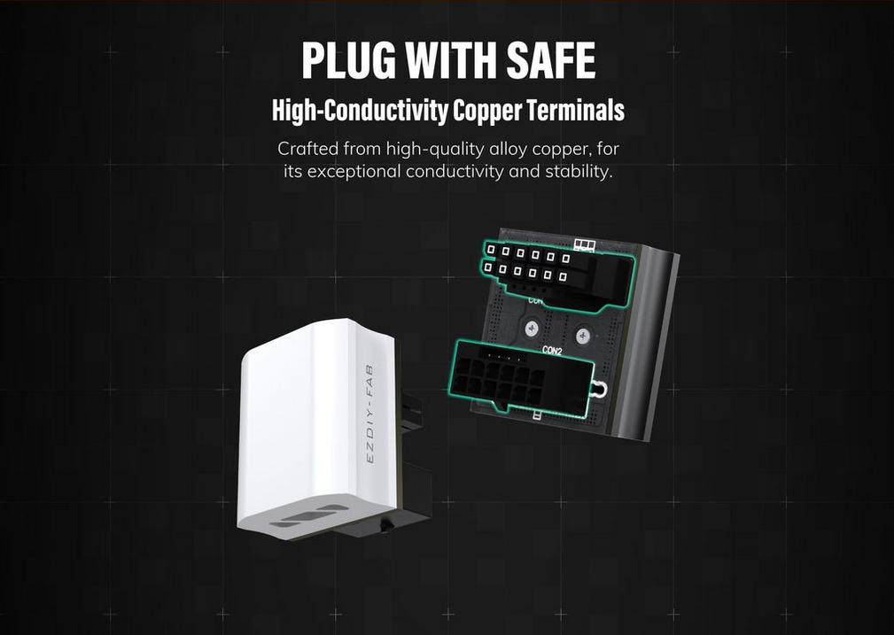 EZDIY-FAB 12VHPWR Açılı Adaptör
