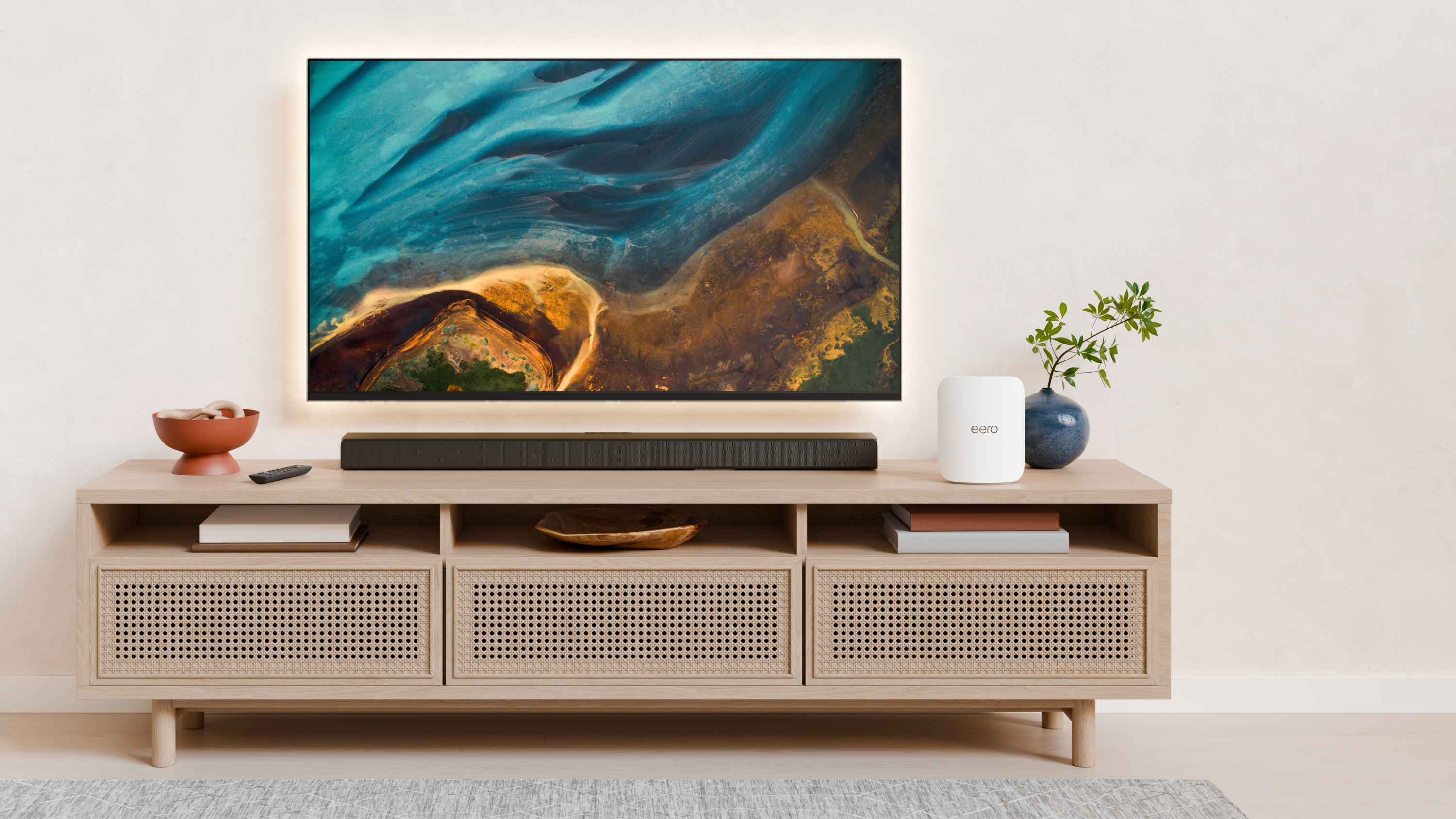 Eero Pro 7 Bir Evde Eğlence Kabininde