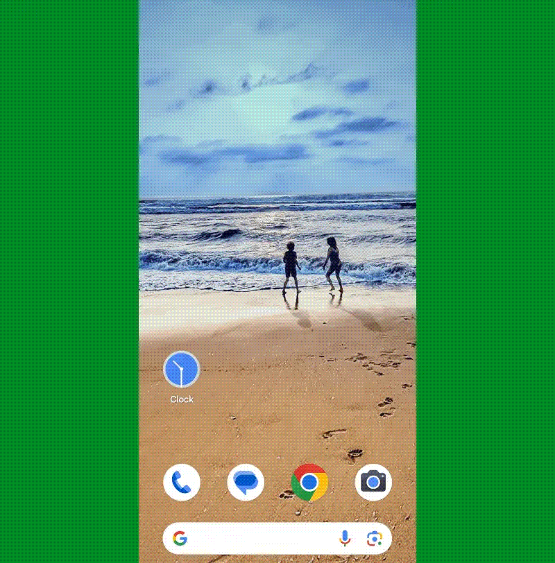 Google Pixel Saat Uygulaması: Uygulama Kısayolları