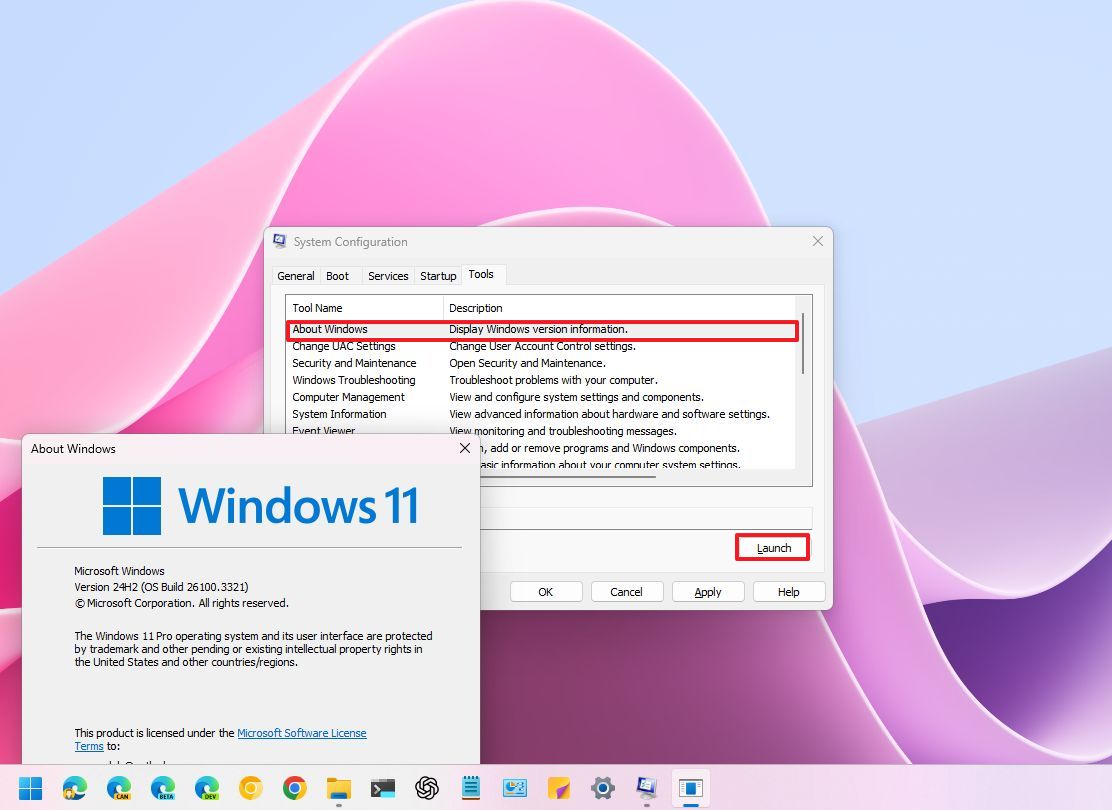 Msconfig başlatma araçları