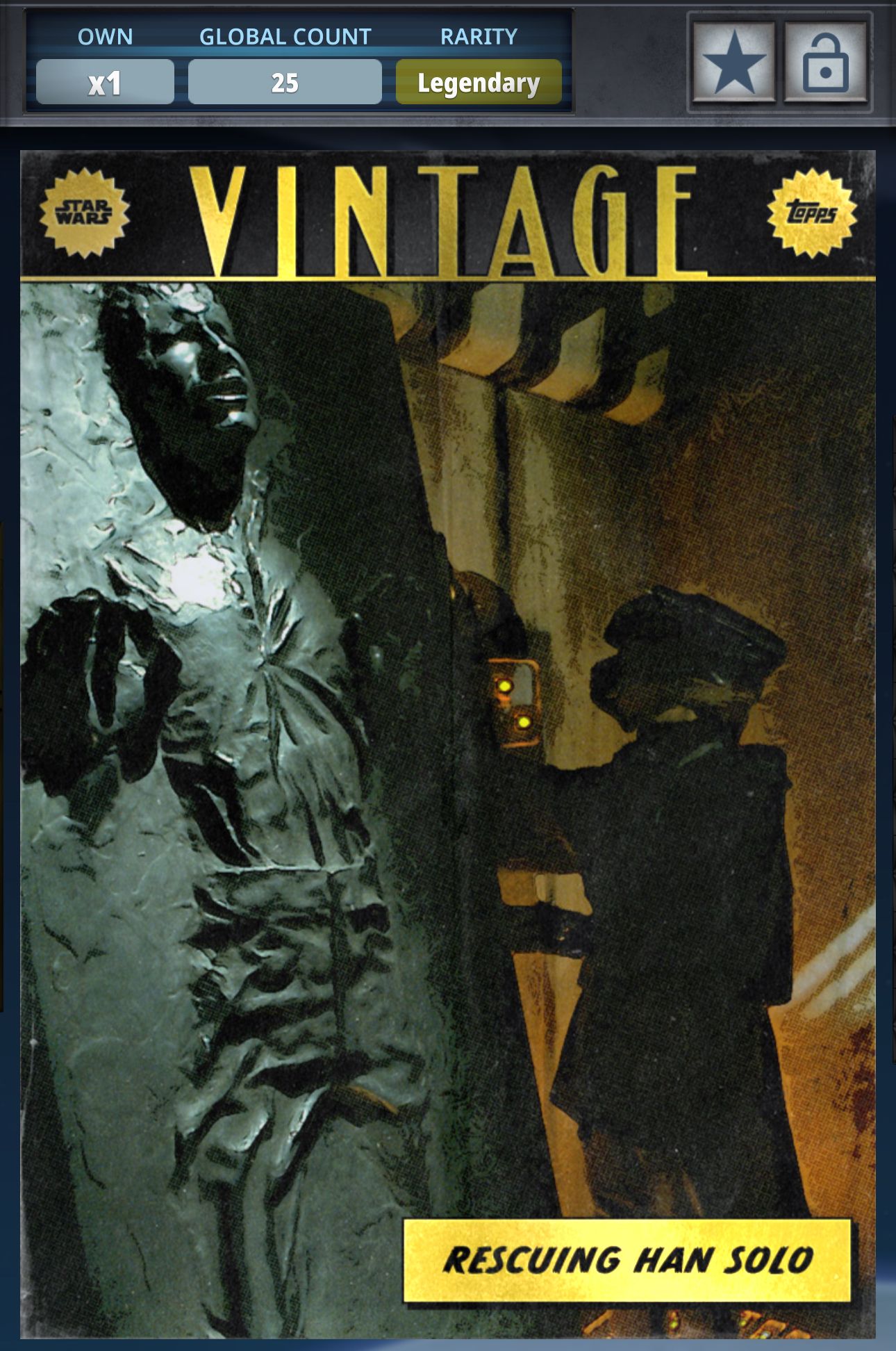 Yıldız Savaşları Vintage Carbonite