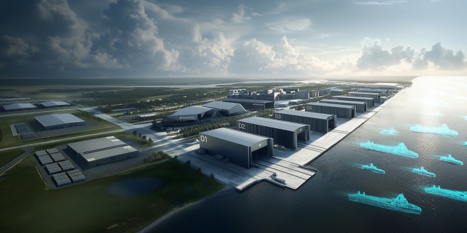 Geleceğin Saronik Tersanesi Render