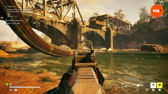 Exoborne-Gameplay-IMPressions-5 Exoborne oyun izlenimleri: Bir köprünün altında saklanan bir düşmanı hedeflemek