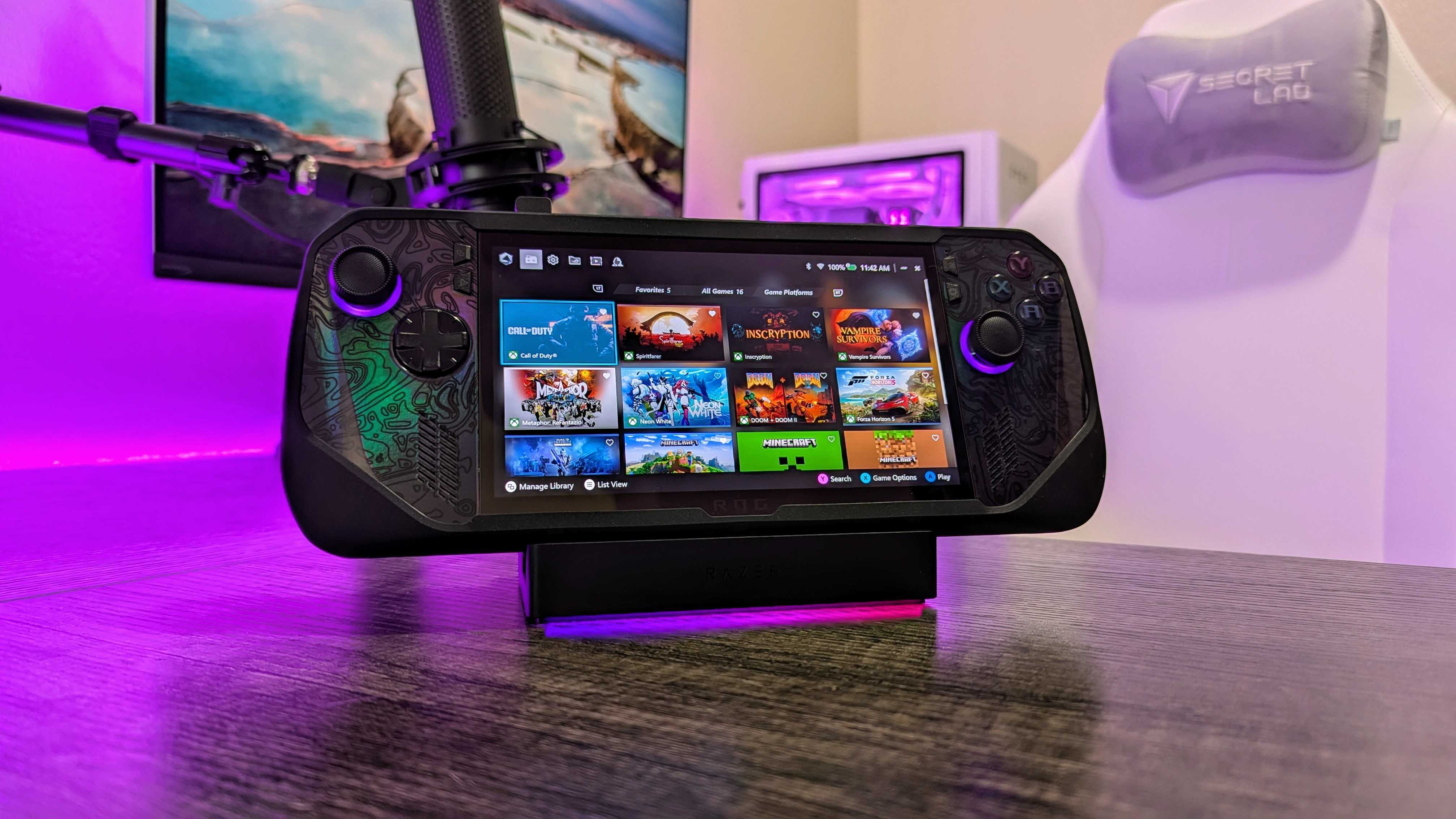 Razer El Dock Chroma'nın görüntüsü.