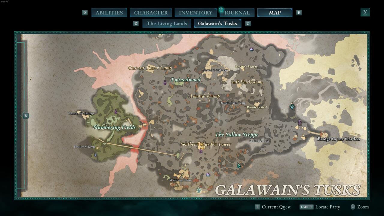 Southern Galawain'in Tusks Haritası