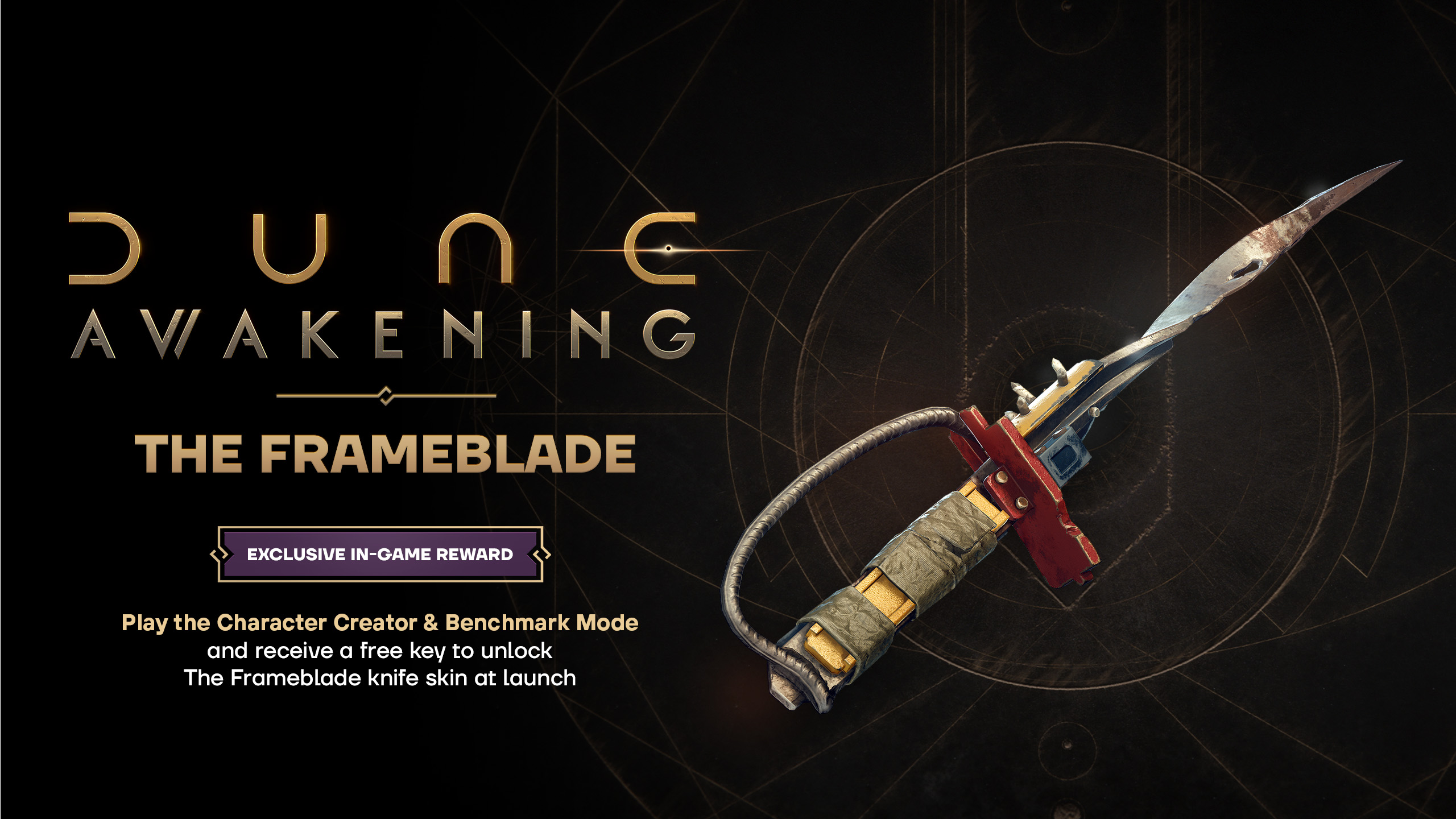 Dune ekran görüntüsü: Awakening'in karakter yaratıcısı bonusu.