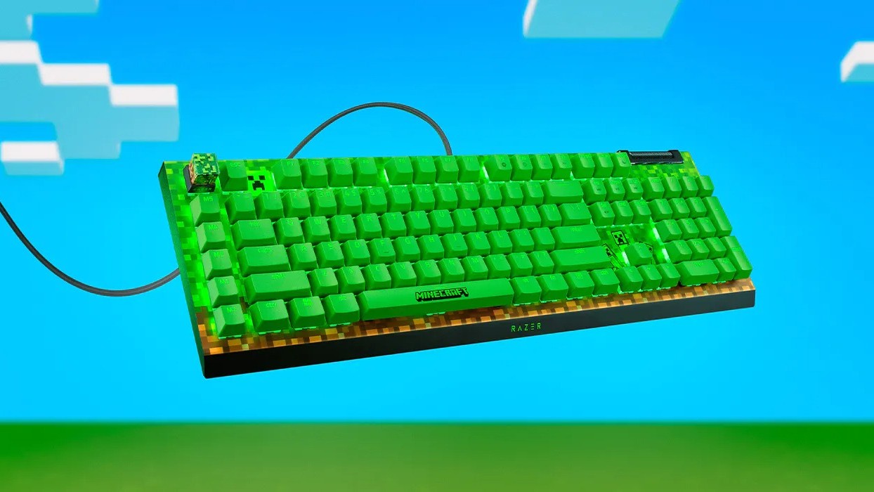 Razer Minecraft koleksiyonunun görüntüsü.