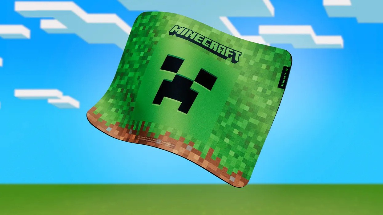 Razer Minecraft koleksiyonunun görüntüsü.
