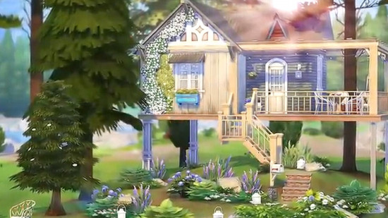 En İyi Sims 4 Ev: Ormanda tatlı bir küçük ev.