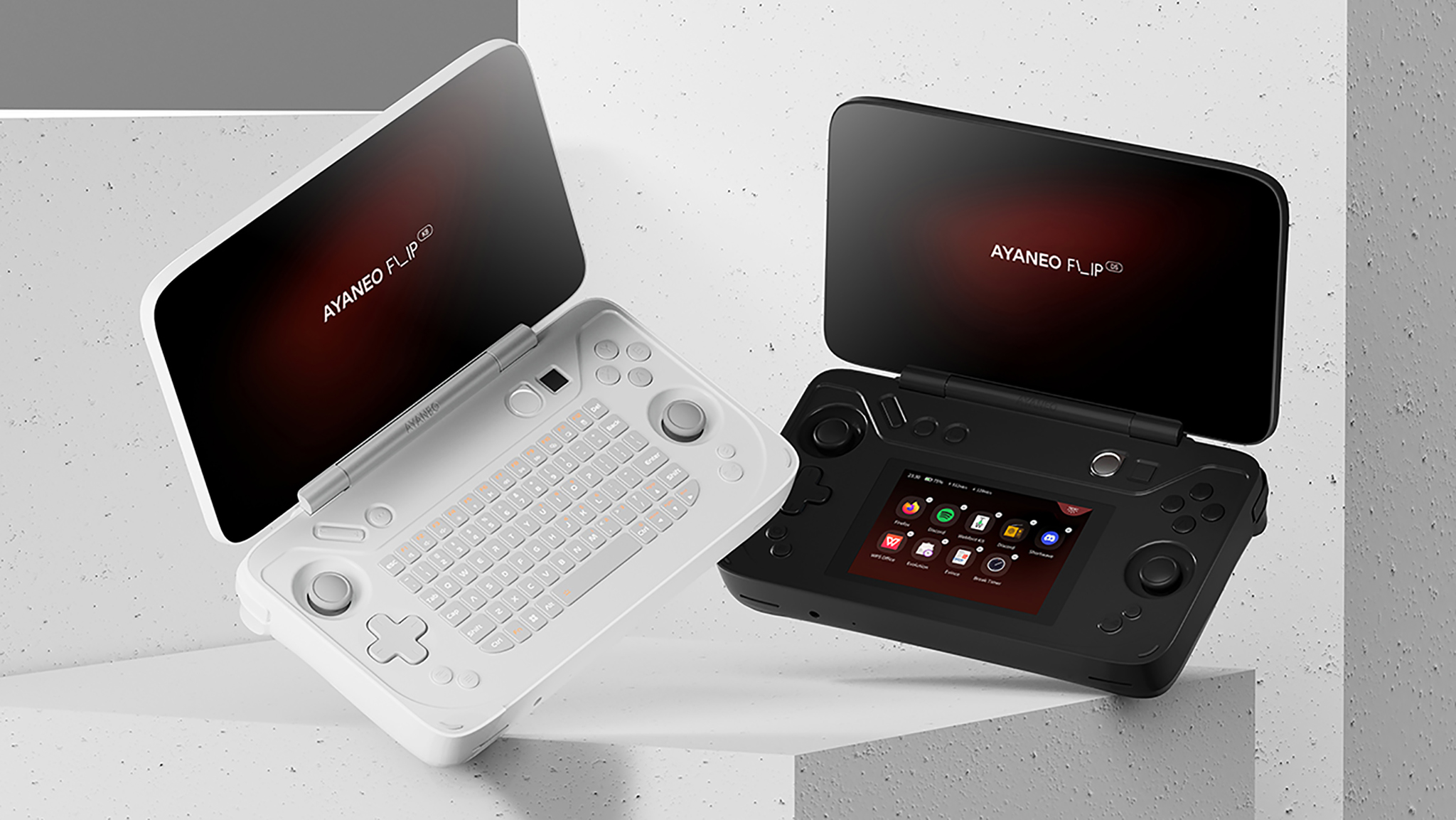 Ayaneo Flip KB ve DS Gaming Handhelds.