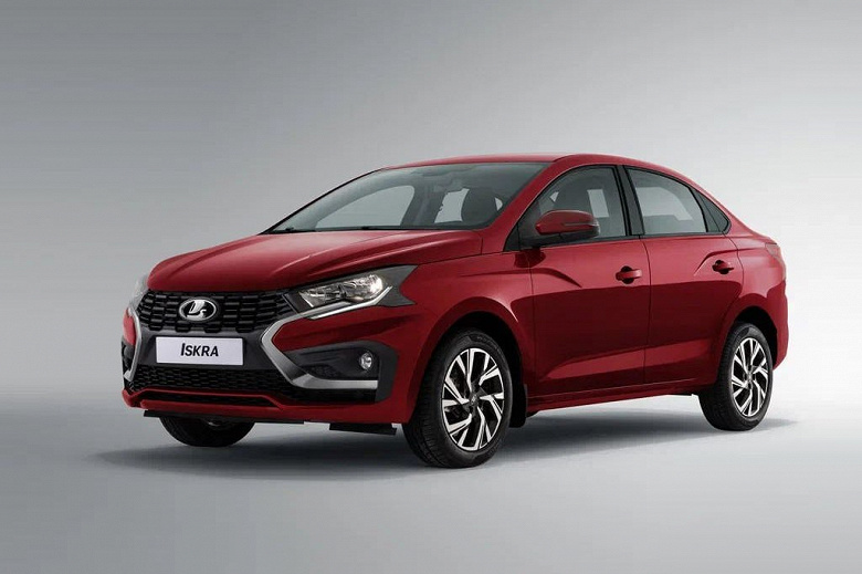 Vesta'da görünmeyen, Iskra'ya eklendi. Avtovaz resmen seri Lada iskra'nın iç kısmını temsil ediyor