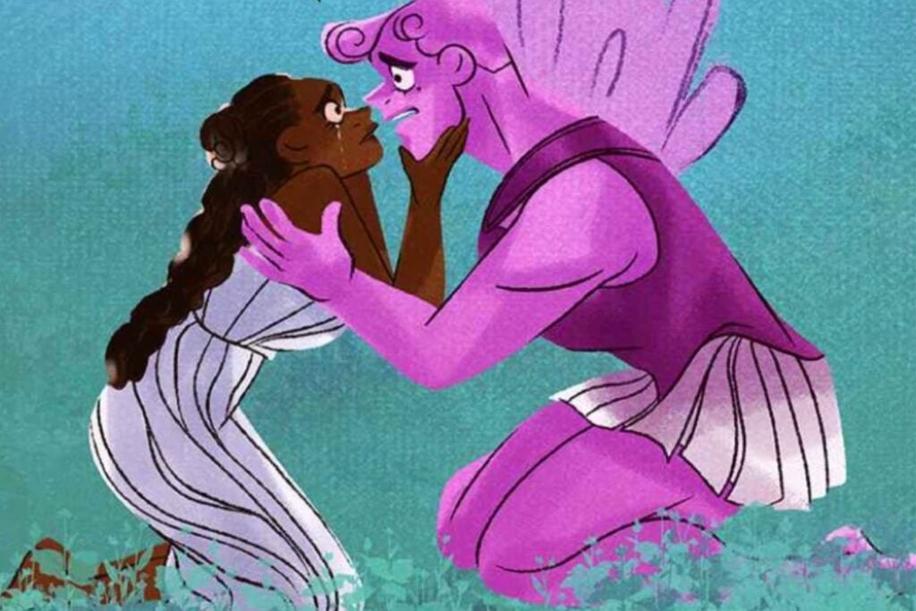 Cupid ve Psyche Lore Olympus Webtoon