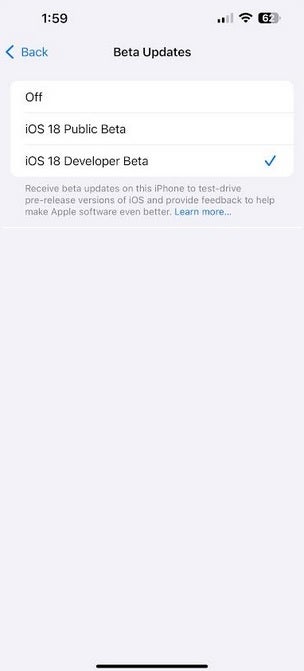 IOS 18.4 Beta 1'i piyasaya sürüldüğünde yüklemek istiyorsanız, iOS 18 beta programına abone olduğunuzdan emin olun. | Image Credit -Phonearena - Apple iPhone kullanıcılarını iOS 18.3.1 ile şaşırtmak üzere