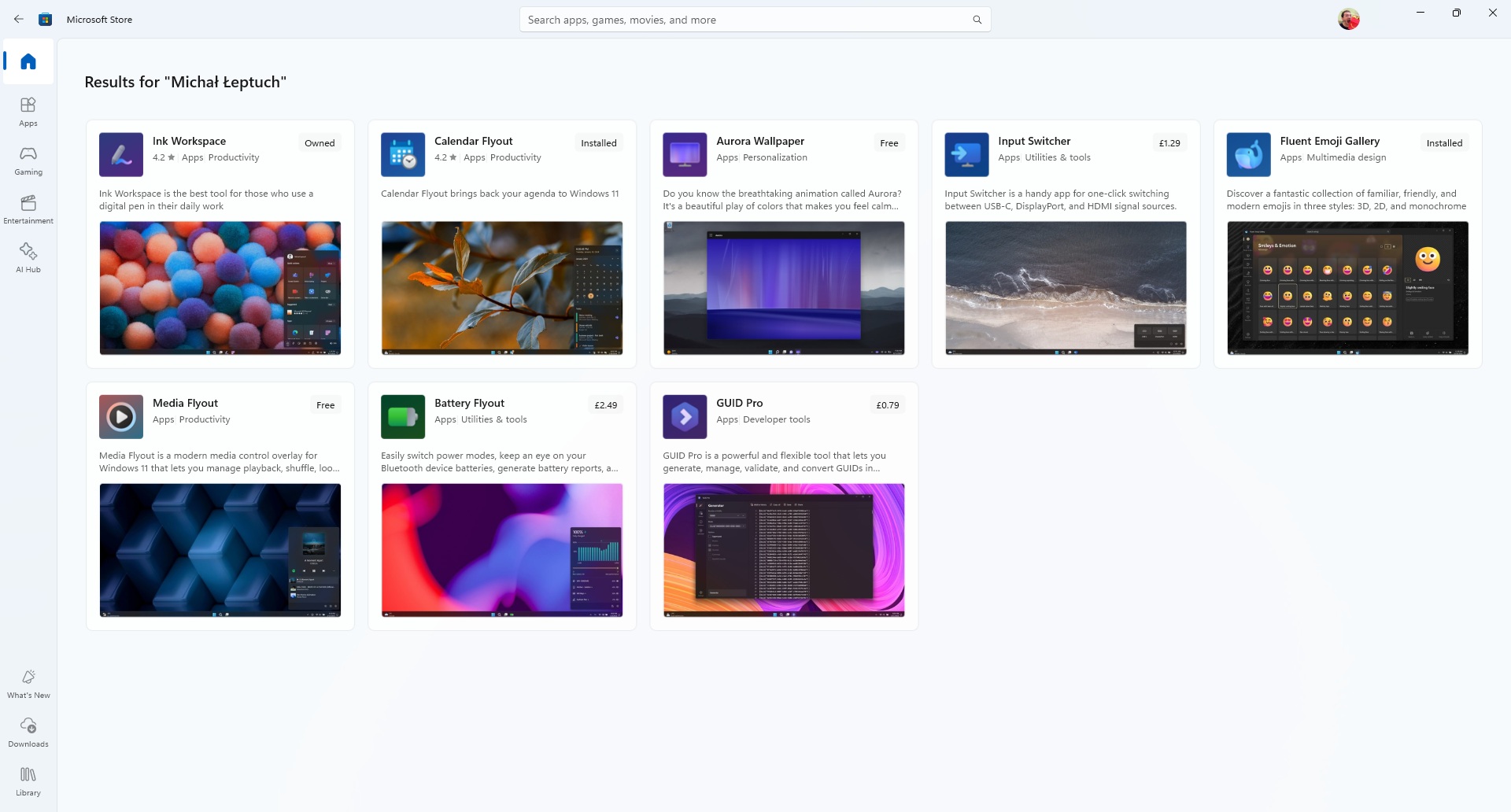 Microsoft Mağazasında Michał łptuch tarafından Windows 11 Uygulamaları.