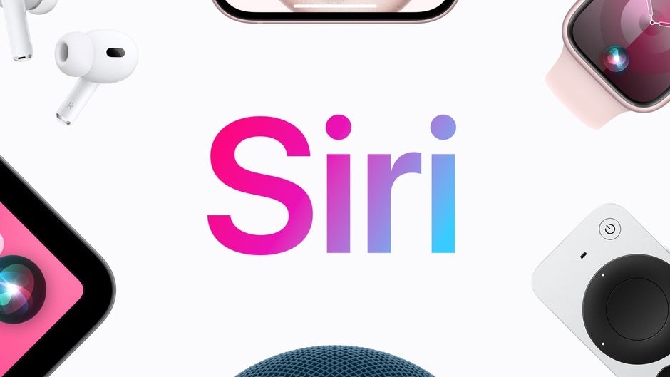 Birkaç Apple Cihazı Arasında Siri logosunun görüntüsü