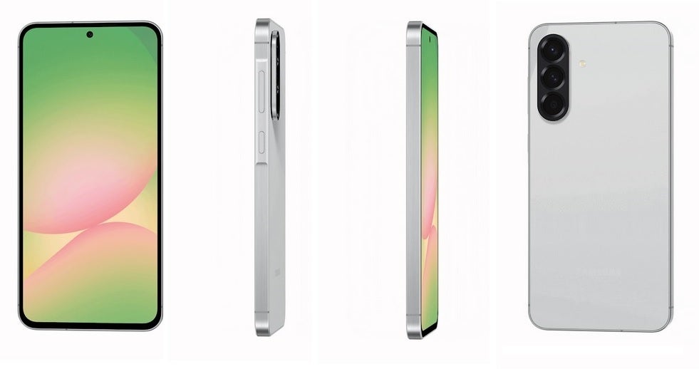 Samsung Galaxy A56 5G'nin sızdırılmış görüntüleri.