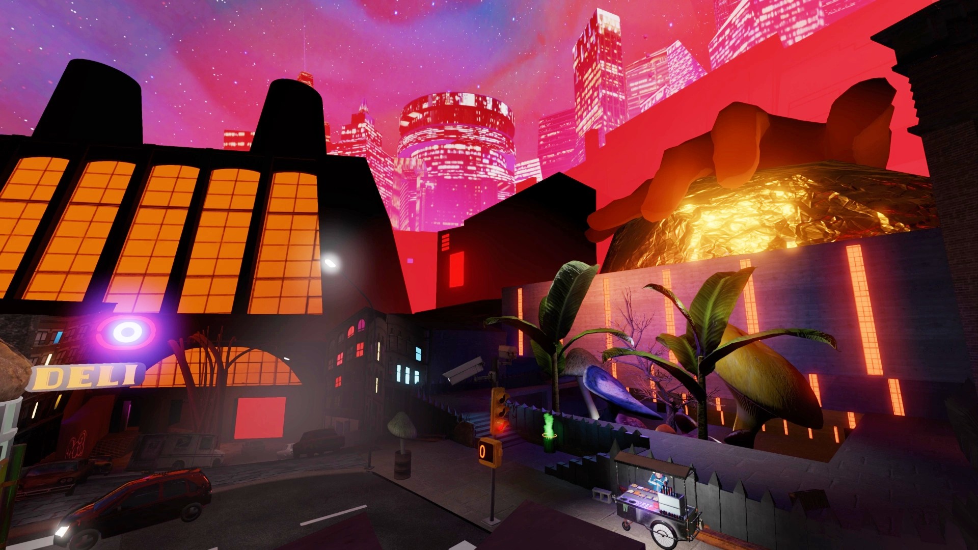 Diamond Hand Steam RPG röportajının hareketleri: Geceleri bir Cityscape