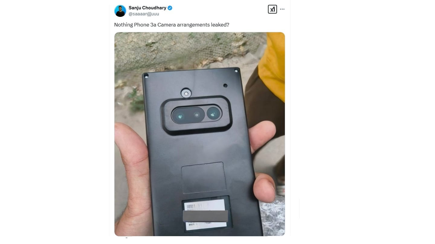 Telefon 3A Hiçbir Şey Sanju Choudhary x Hiçbir Şey Telefon 3A