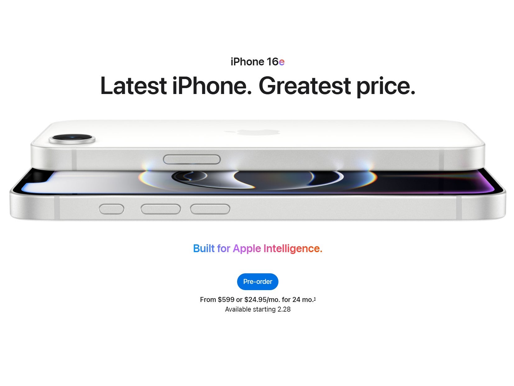 Welp… bu sadece uçmayacak, Apple. | Resim Kredisi - Apple - iPhone 16E çevresindeki heyecan çok düştü
