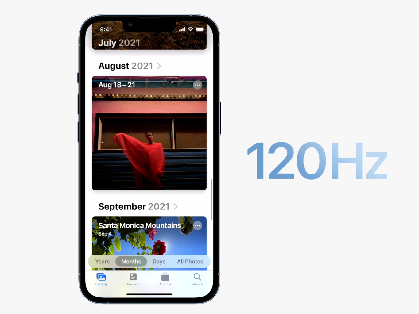 İPhone'da ilk olarak iPhone 13 Pro modelleri ile tanıtılan promosyon, temel olarak 120Hz'e kadar uyarlanabilir bir yenileme hızıdır. | Resim Kredisi - Apple - iPhone 17 serisi ile Apple iPhone Pro'yu yapıyor… anlamsız mı?