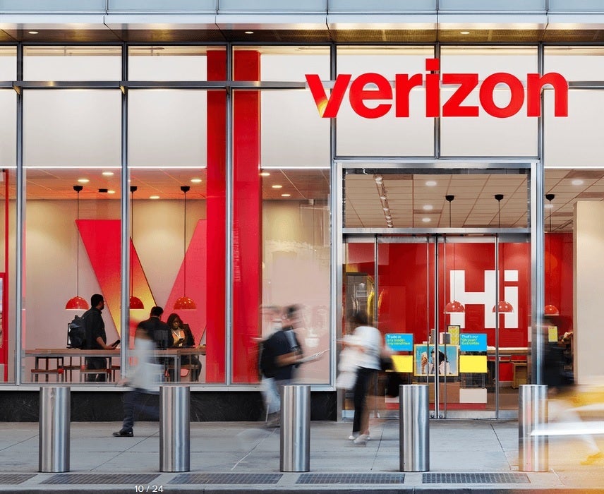 Bir Verizon perakende yeri dışında gerçekleşen etkinlik.