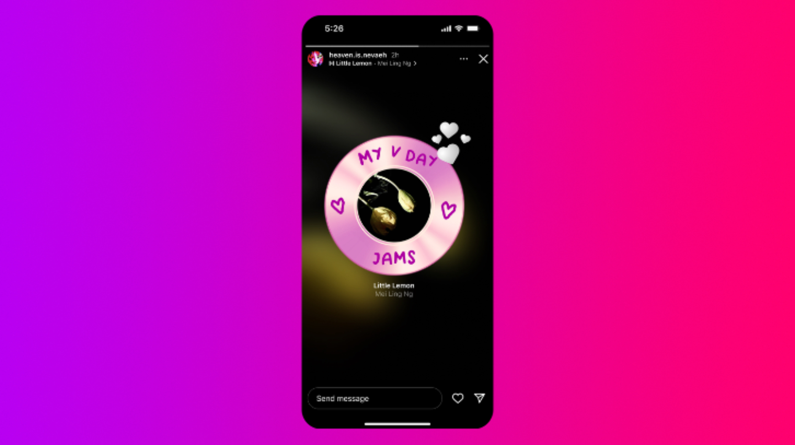 V-Day Jams Story Sticker, Instagram