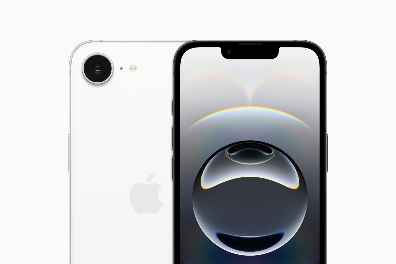 Apple iPhone 16e ön ve geri 250219