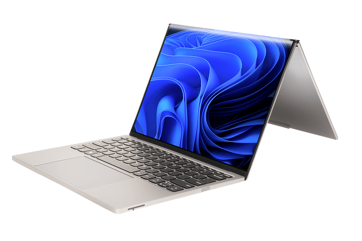 Katlanabilir Thinkbook flip dizüstü bilgisayarın sızdırılmış bir render
