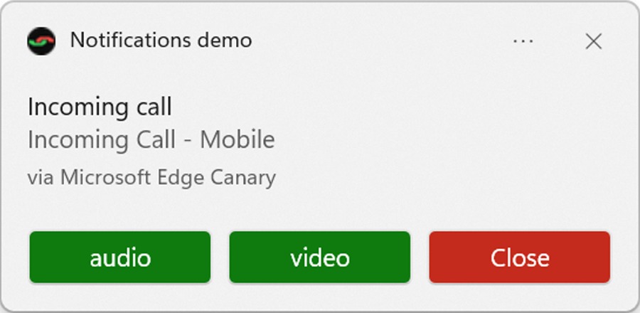 Microsoft Edge içindeki bir arama için bildirim