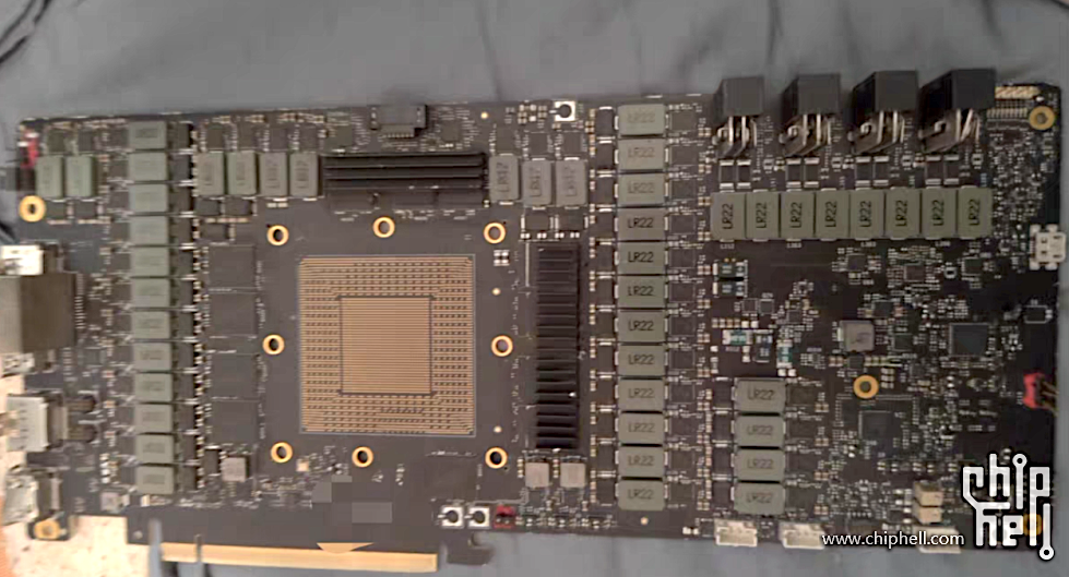 GeForce RTX 4090 grafik kartı için bir geliştirme/getirme tahtası