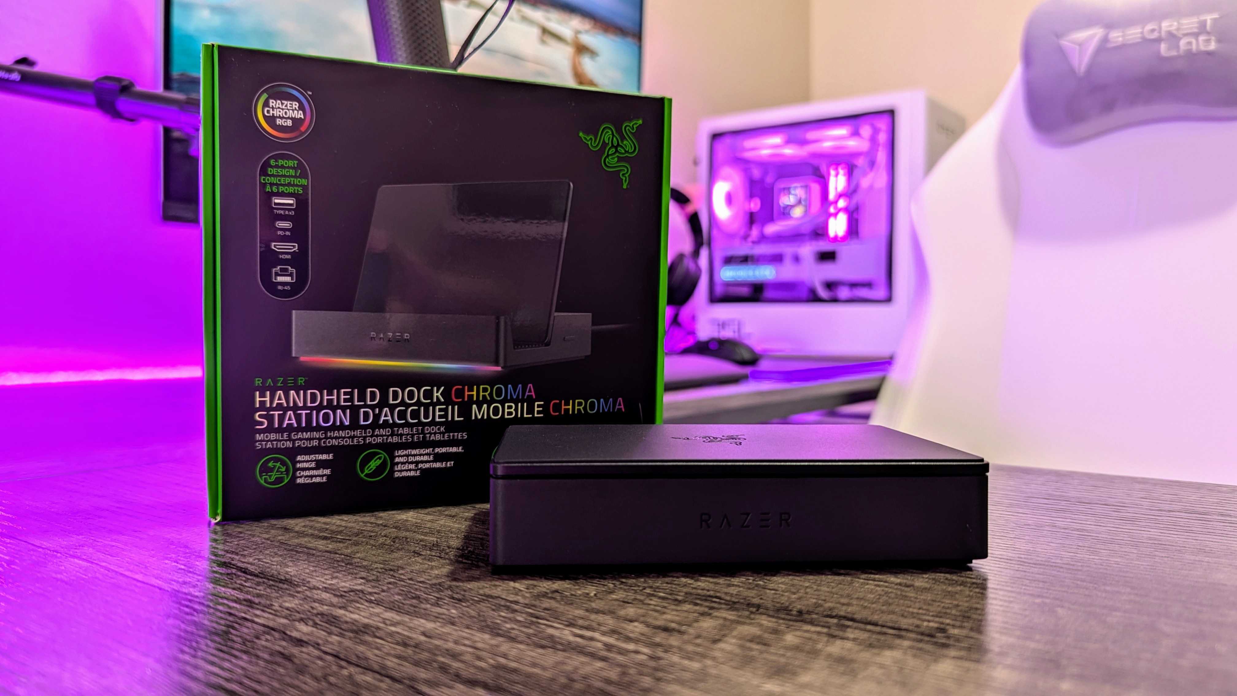 Razer El Dock Chroma'nın görüntüsü.