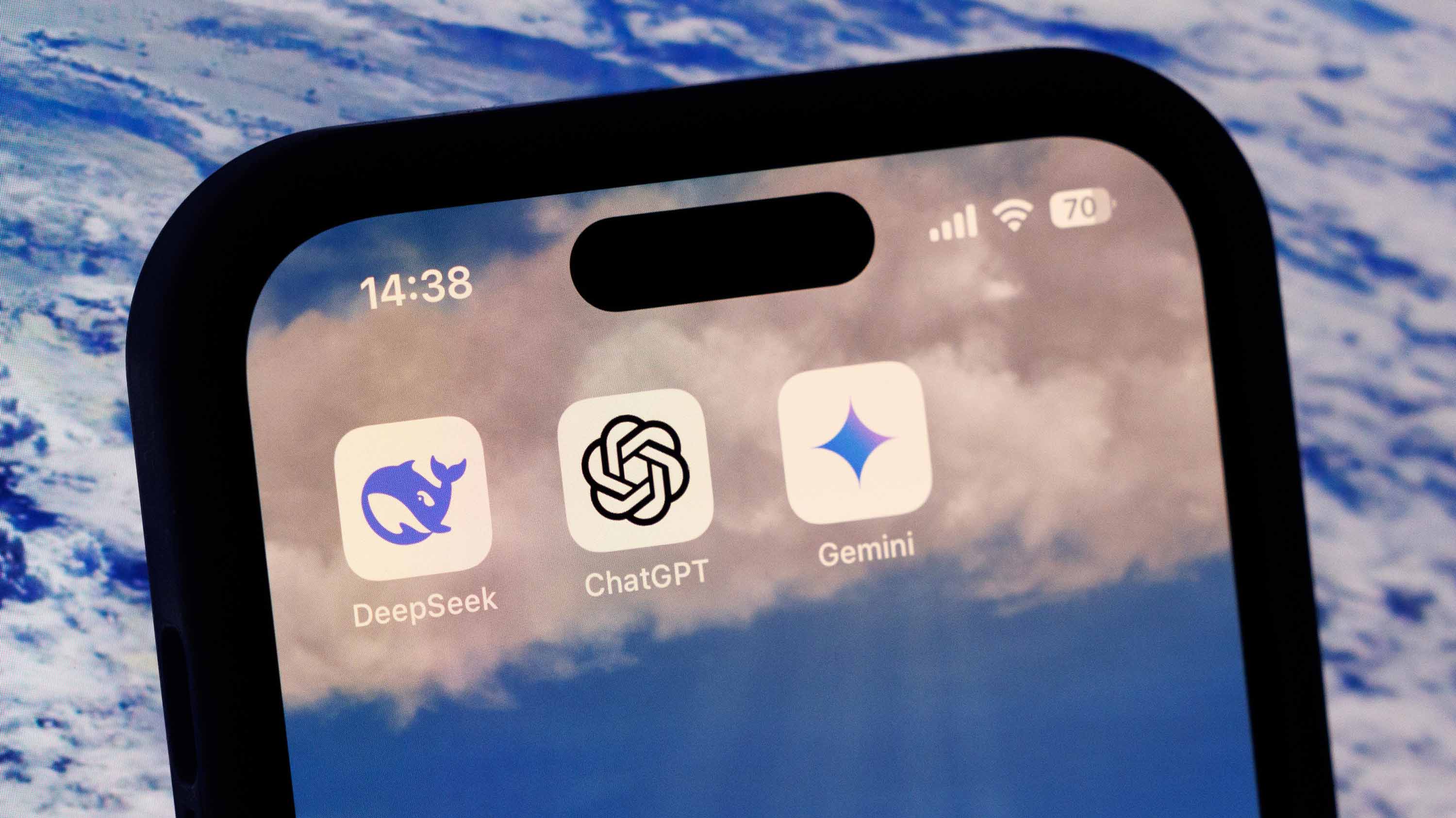 Deepseek, Chatgpt ve Google Gemini için yapay zeka mobil uygulamaları düzenlendi.